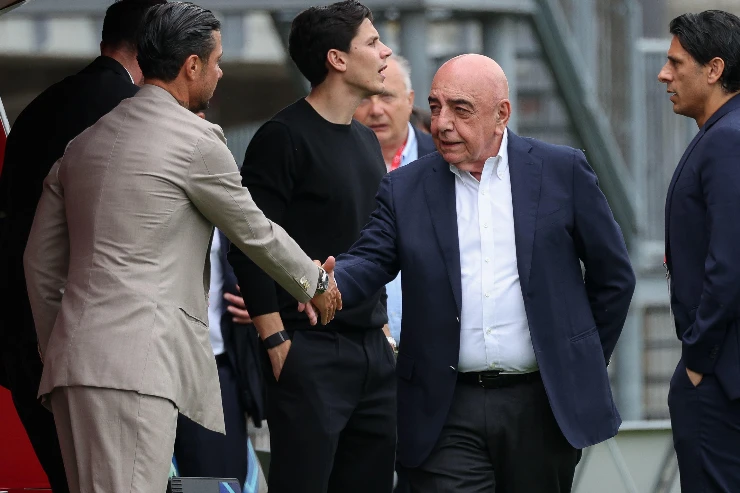 Galliani a bordo campo