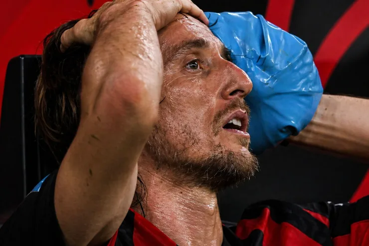 Luka Modric in panchina