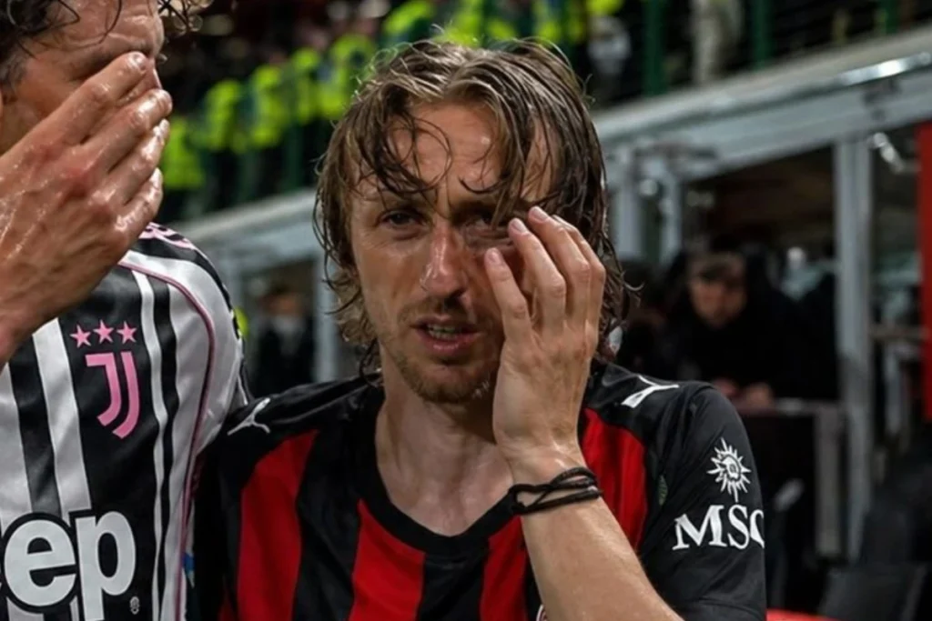 Luka Modric in Milan-Juve