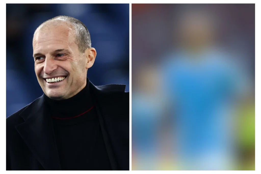 Massimiliano Allegri e un giocatore misterizzato