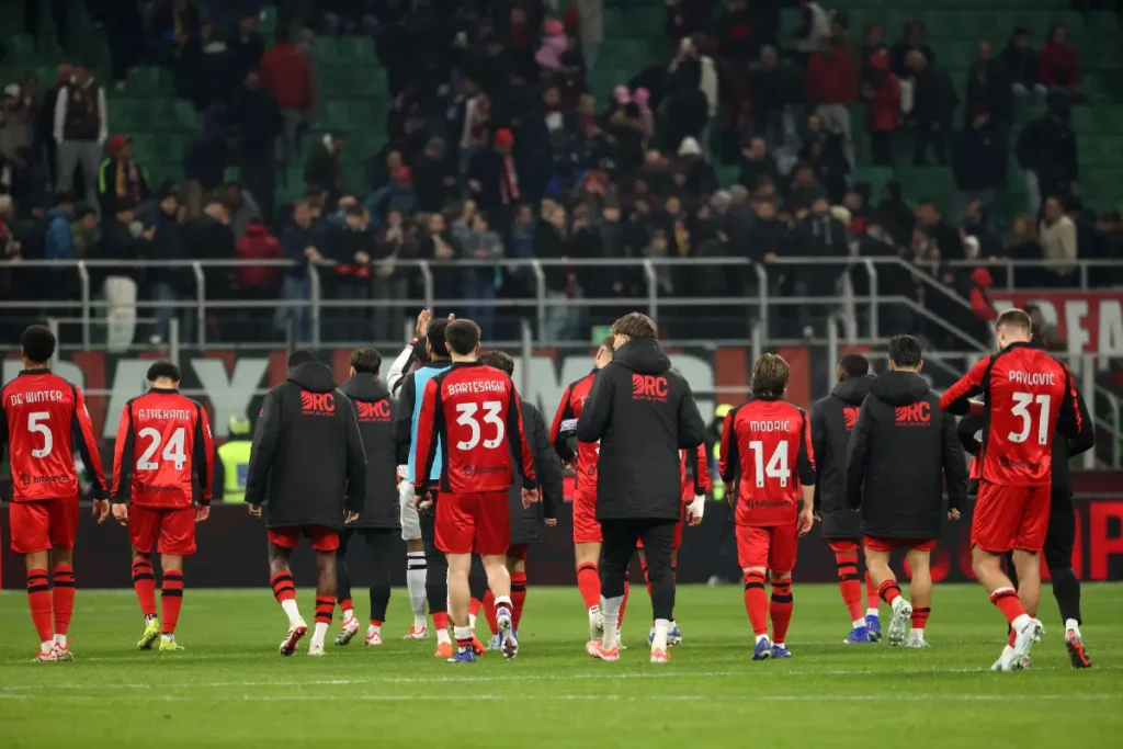 Gruppo Milan deluso