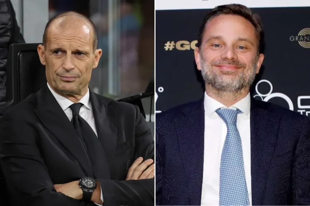 Massimiliano Allegri e Giorgio Furlani, allenatore e dirigente del Milan
