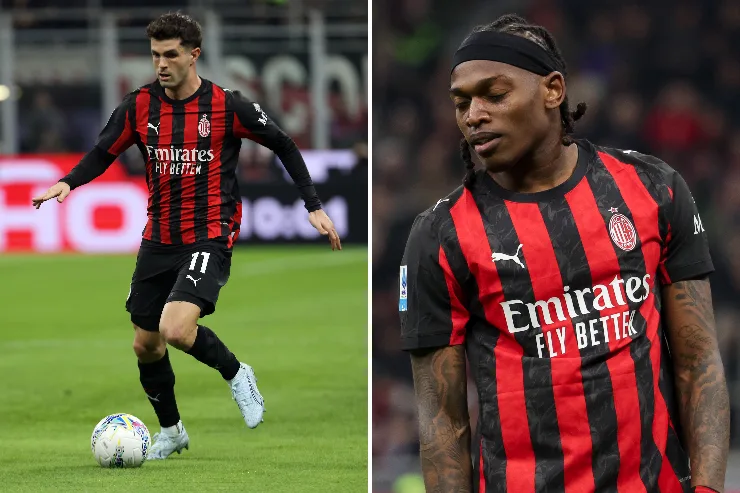 Pulisic e Leao in partita