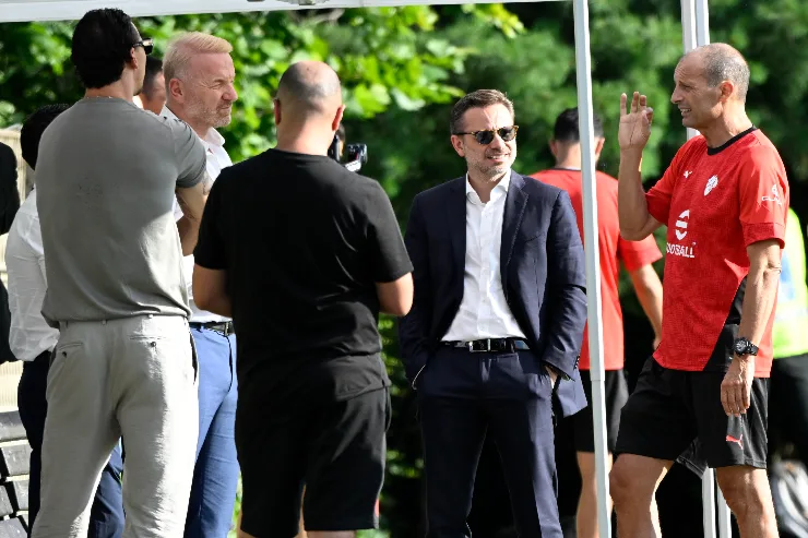 Furlani, Ibrahimovic, Tare e Allegri a colloquio