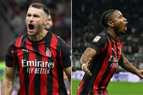 Il tandem offensivo del Milan contro il Cagliari