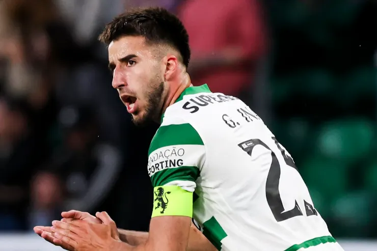 Gonçalo Inácio in azione con la maglia dello Sporting Lisbona, difensore portoghese nel mirino del Milan