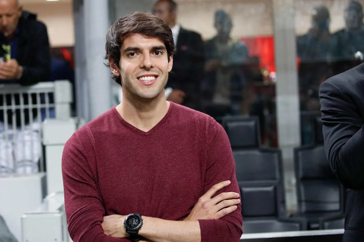 Ricardo Kakà a bordocampo a San Siro